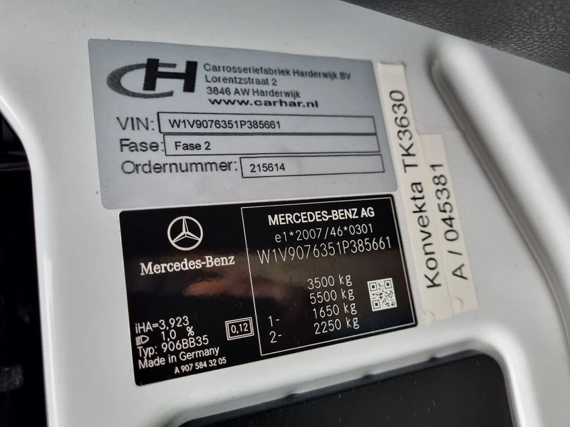 Chladiarenská dodávka Mercedes-Benz Sprinter 317 CDI Koelwagen Konvekta +20C/-20C ST 230V: obrázok 8