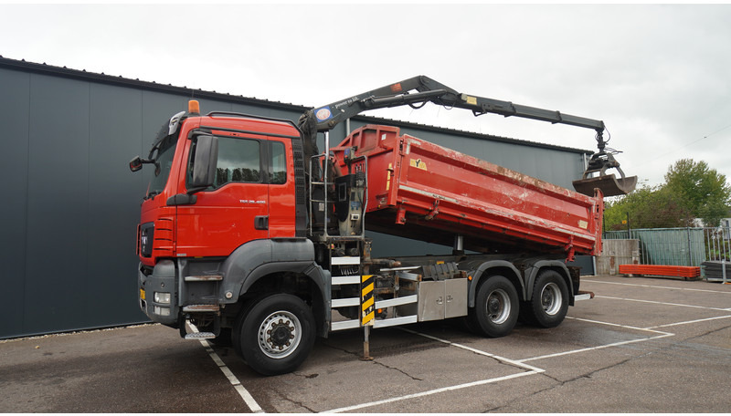 MAN TGS 28.400 6X6 2 SIDE TIPPER WITH HMF 1643 CRANE 376.400KM - Auto s hydraulickou rukou: obrázok 3 MAN TGS 28.400 6X6 2 SIDE TIPPER WITH HMF 1643 CRANE 376.400KM - Auto s hydraulickou rukou: obrázok 3