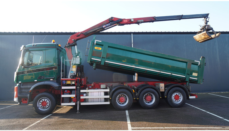 Mercedes-Benz AROCS 3542 8X4 2 SIDE TIPPER WITH HMF Z 1943 CRANE 407.000KM - Auto s hydraulickou rukou: obrázok 1 Mercedes-Benz AROCS 3542 8X4 2 SIDE TIPPER WITH HMF Z 1943 CRANE 407.000KM - Auto s hydraulickou rukou: obrázok 1