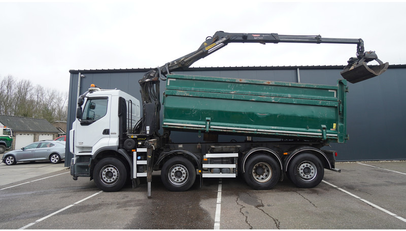 Renault PREMIUM 380 DXI 8X2/6 2 SIDE TIPPER WITH PLFINGER Q 170 Z CRANE.278.200KM - Auto s hydraulickou rukou: obrázok 2 Renault PREMIUM 380 DXI 8X2/6 2 SIDE TIPPER WITH PLFINGER Q 170 Z CRANE.278.200KM - Auto s hydraulickou rukou: obrázok 2