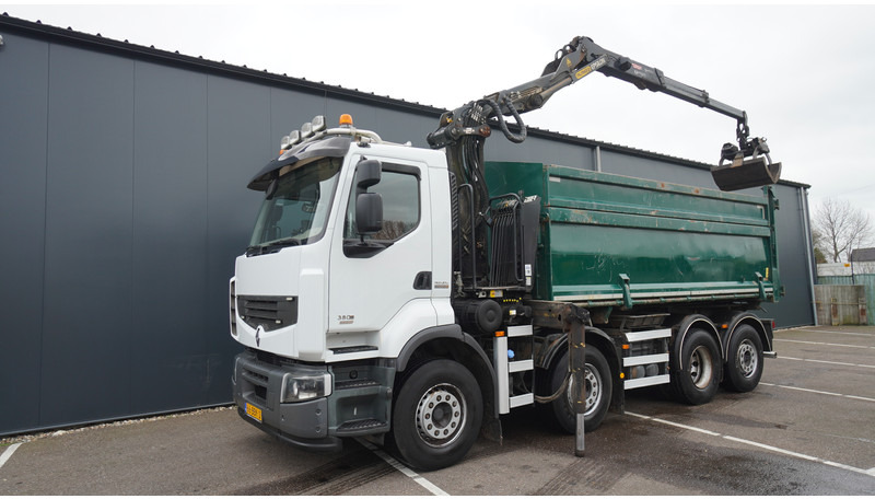 Renault PREMIUM 380 DXI 8X2/6 2 SIDE TIPPER WITH PLFINGER Q 170 Z CRANE.278.200KM - Auto s hydraulickou rukou: obrázok 3 Renault PREMIUM 380 DXI 8X2/6 2 SIDE TIPPER WITH PLFINGER Q 170 Z CRANE.278.200KM - Auto s hydraulickou rukou: obrázok 3