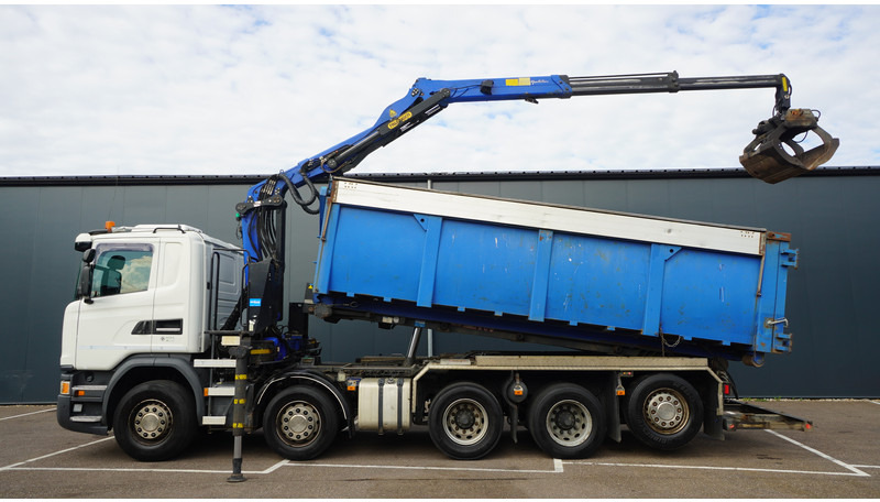 Scania G 490 10X4 CABLE SYSTEM TRUCK WITH PALFINGER Q180Z95TR CRANE - Auto s hydraulickou rukou: obrázok 1 Scania G 490 10X4 CABLE SYSTEM TRUCK WITH PALFINGER Q180Z95TR CRANE - Auto s hydraulickou rukou: obrázok 1