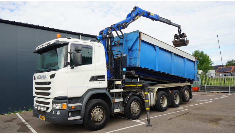 Scania G 490 10X4 CABLE SYSTEM TRUCK WITH PALFINGER Q180Z95TR CRANE - Auto s hydraulickou rukou: obrázok 2 Scania G 490 10X4 CABLE SYSTEM TRUCK WITH PALFINGER Q180Z95TR CRANE - Auto s hydraulickou rukou: obrázok 2