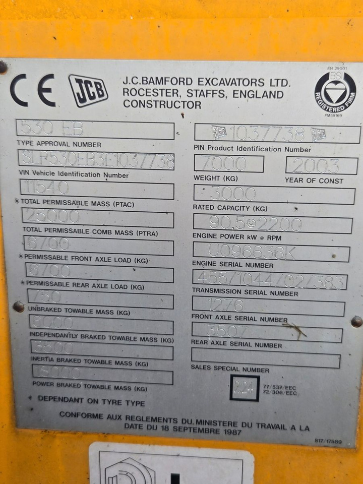 JCB 530 - Teleskopický nakladač: obrázok 2 JCB 530 - Teleskopický nakladač: obrázok 2