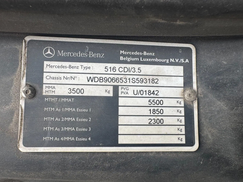 Furgon Mercedes-Benz Sprinter 516 **BELGIAN VAN-EURO5-AUTOMAAT**: obrázok 18