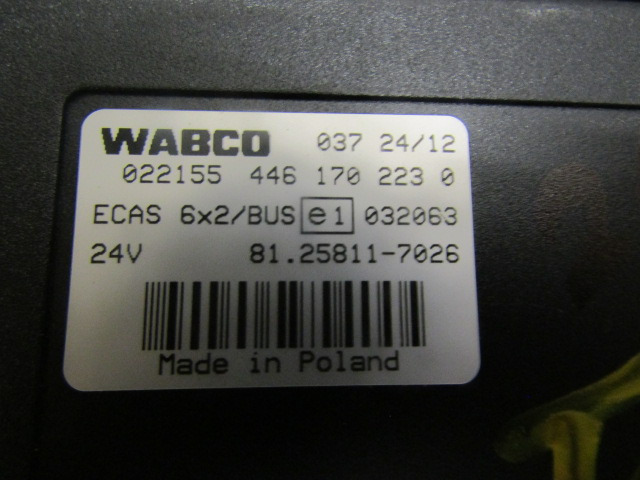 MAN TGS ECAS ECU P/NO 81.25811.7026 - Riadiaca jednotka pre Nákladné auto: obrázok 2 MAN TGS ECAS ECU P/NO 81.25811.7026 - Riadiaca jednotka pre Nákladné auto: obrázok 2