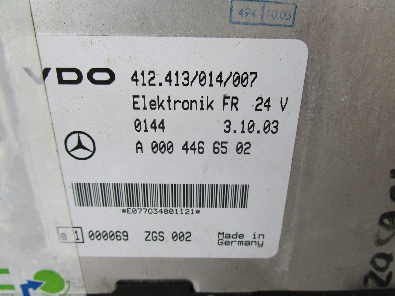 MERCEDES ATEGO FR ECU P/NO A0004466502 - Riadiaca jednotka pre Nákladné auto: obrázok 2 MERCEDES ATEGO FR ECU P/NO A0004466502 - Riadiaca jednotka pre Nákladné auto: obrázok 2