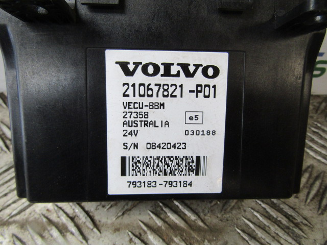 VOLVO BBM ECU P/NO 21067821-P01 - Riadiaca jednotka pre Nákladné auto: obrázok 2 VOLVO BBM ECU P/NO 21067821-P01 - Riadiaca jednotka pre Nákladné auto: obrázok 2