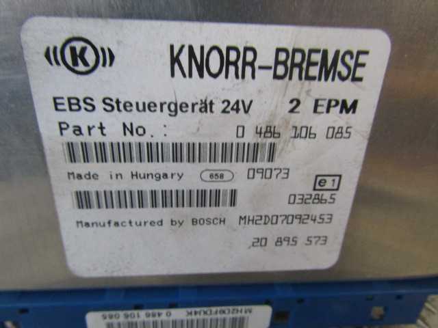 VOLVO FE EBS ECU P/NO 0486106 085 - Riadiaca jednotka pre Nákladné auto: obrázok 2 VOLVO FE EBS ECU P/NO 0486106 085 - Riadiaca jednotka pre Nákladné auto: obrázok 2