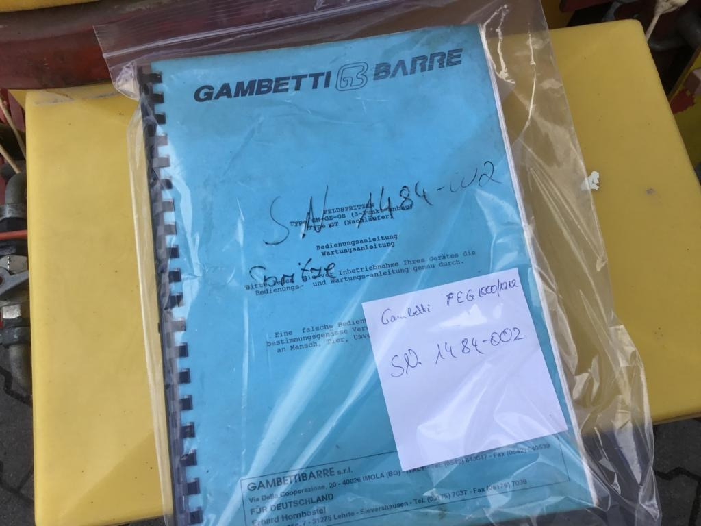 Gambetti PEG 1000/1212 - Postrekovač za traktor: obrázok 3 Gambetti PEG 1000/1212 - Postrekovač za traktor: obrázok 3
