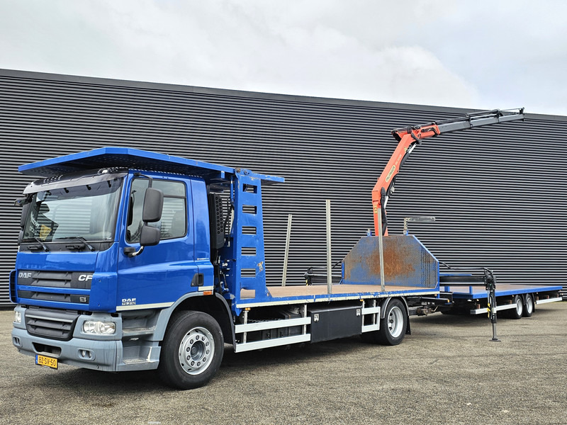 DAF CF 75.310 / TRAILER + PALFINGER CRANE/KRAN - Valníkový/ Plošinový nákladný automobil, Auto s hydraulickou rukou: obrázok 1 DAF CF 75.310 / TRAILER + PALFINGER CRANE/KRAN - Valníkový/ Plošinový nákladný automobil, Auto s hydraulickou rukou: obrázok 1