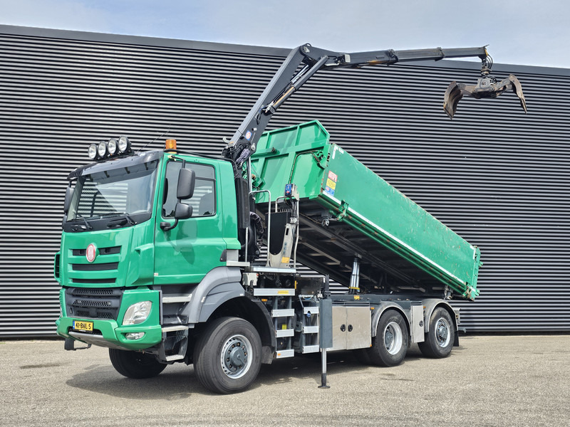 DAF TATRA T158/II 6X6 / HMF Z CRANE + 2 SIDE TIPPER - Sklápač, Auto s hydraulickou rukou: obrázok 1 DAF TATRA T158/II 6X6 / HMF Z CRANE + 2 SIDE TIPPER - Sklápač, Auto s hydraulickou rukou: obrázok 1
