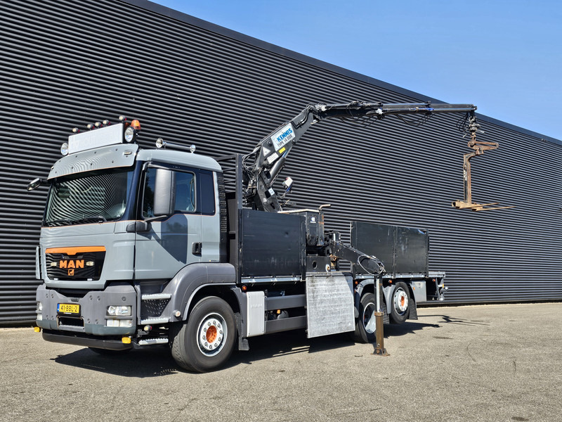 MAN TGS 26.360 / 6X2-4 BL / KENNIS ROLLER CRANE / KRAN - Valníkový/ Plošinový nákladný automobil, Auto s hydraulickou rukou: obrázok 1 MAN TGS 26.360 / 6X2-4 BL / KENNIS ROLLER CRANE / KRAN - Valníkový/ Plošinový nákladný automobil, Auto s hydraulickou rukou: obrázok 1
