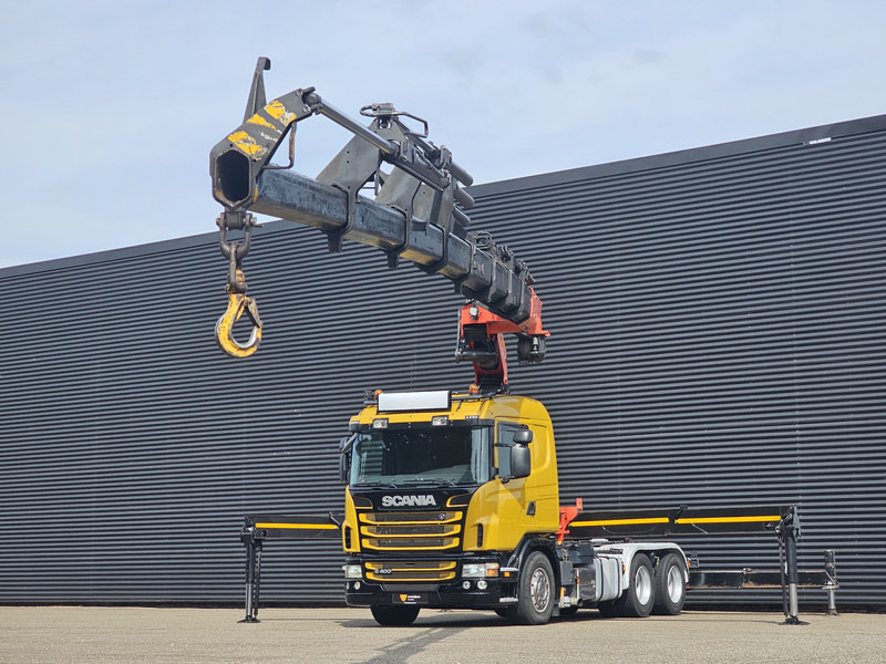 Scania G400 6x2 / PALFINGER PK 60002 / WINCH / BALLAST - Valníkový/ Plošinový nákladný automobil, Auto s hydraulickou rukou: obrázok 4 Scania G400 6x2 / PALFINGER PK 60002 / WINCH / BALLAST - Valníkový/ Plošinový nákladný automobil, Auto s hydraulickou rukou: obrázok 4