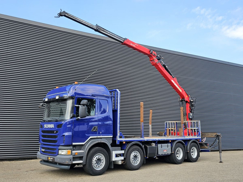 Scania G440 8x4 / RETARDER / PALFINGER-EPSILON CRANE - Valníkový/ Plošinový nákladný automobil, Auto s hydraulickou rukou: obrázok 1 Scania G440 8x4 / RETARDER / PALFINGER-EPSILON CRANE - Valníkový/ Plošinový nákladný automobil, Auto s hydraulickou rukou: obrázok 1