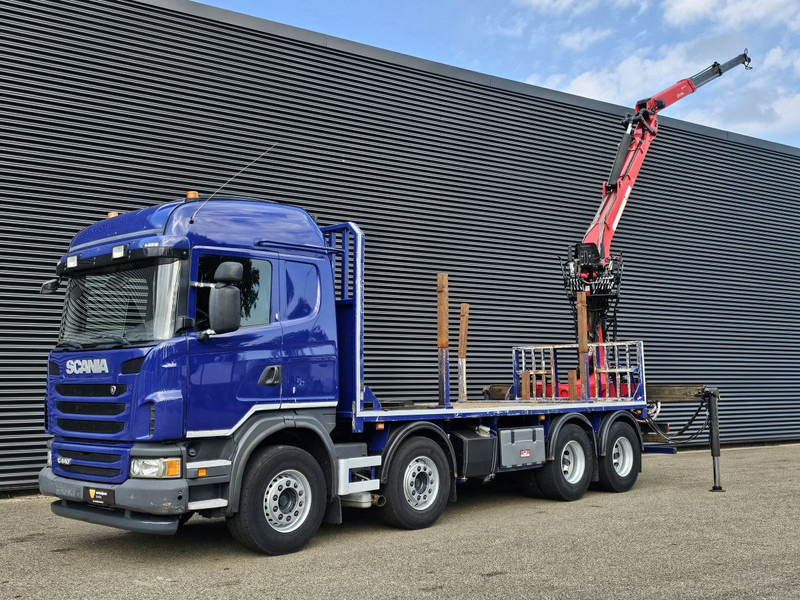 Scania G440 / RETARDER / 8x4 / PALFINGER-EPSILON CRANE - Valníkový/ Plošinový nákladný automobil, Auto s hydraulickou rukou: obrázok 4 Scania G440 / RETARDER / 8x4 / PALFINGER-EPSILON CRANE - Valníkový/ Plošinový nákladný automobil, Auto s hydraulickou rukou: obrázok 4
