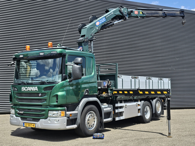 Scania P410 / 6X2-4 / 21 t/m CRANE / KRAN - Valníkový/ Plošinový nákladný automobil, Auto s hydraulickou rukou: obrázok 1 Scania P410 / 6X2-4 / 21 t/m CRANE / KRAN - Valníkový/ Plošinový nákladný automobil, Auto s hydraulickou rukou: obrázok 1