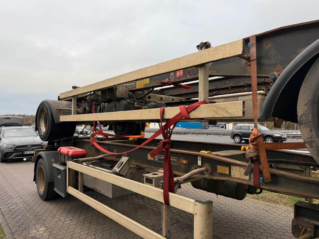 Hüffermann HSA 18.70 Schlittenabroller Containeranhänger 2x - Hákový/ Ramenový nosič přívěs: obrázok 5 Hüffermann HSA 18.70 Schlittenabroller Containeranhänger 2x - Hákový/ Ramenový nosič přívěs: obrázok 5