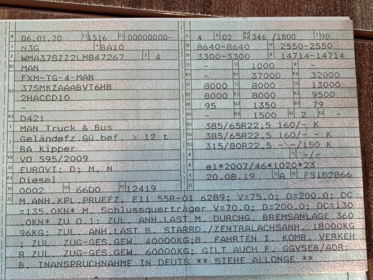MAN 35.470 8X4 Kipperfahrgestell Reifen 12 X NEU Top - Sklápač: obrázok 2 MAN 35.470 8X4 Kipperfahrgestell Reifen 12 X NEU Top - Sklápač: obrázok 2