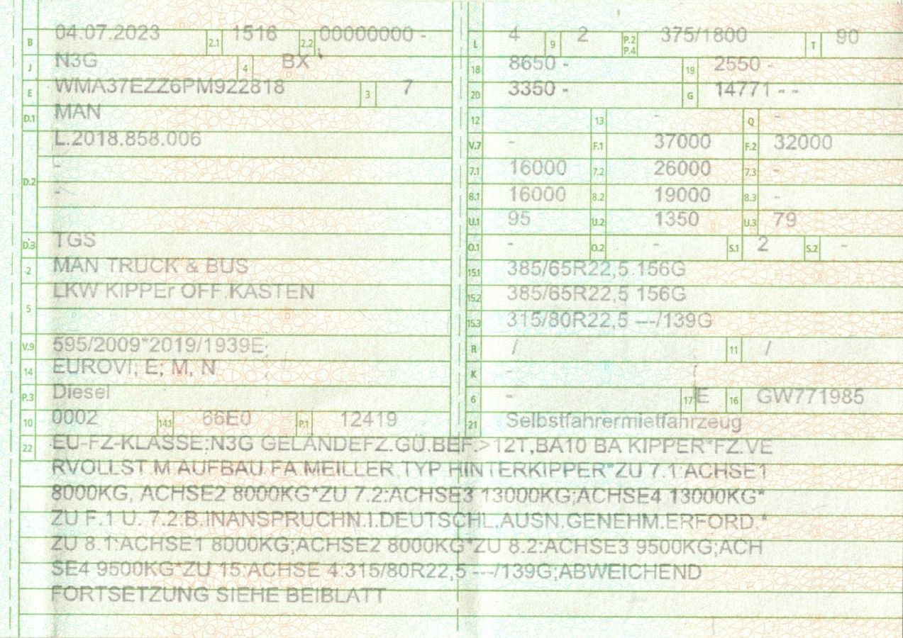 MAN 35.510 TGS | Meiller Thermo | E-Verdeck | TOP - Sklápač: obrázok 2 MAN 35.510 TGS | Meiller Thermo | E-Verdeck | TOP - Sklápač: obrázok 2