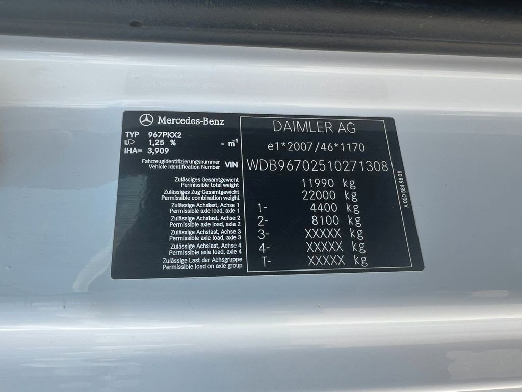 Mercedes-Benz 1221 4X2 offene Pritsche Mercedes-Benz 1221 4X2 offene Pritsche - Valníkový/ Plošinový nákladný automobil: obrázok 3 Mercedes-Benz 1221 4X2 offene Pritsche Mercedes-Benz 1221 4X2 offene Pritsche - Valníkový/ Plošinový nákladný automobil: obrázok 3