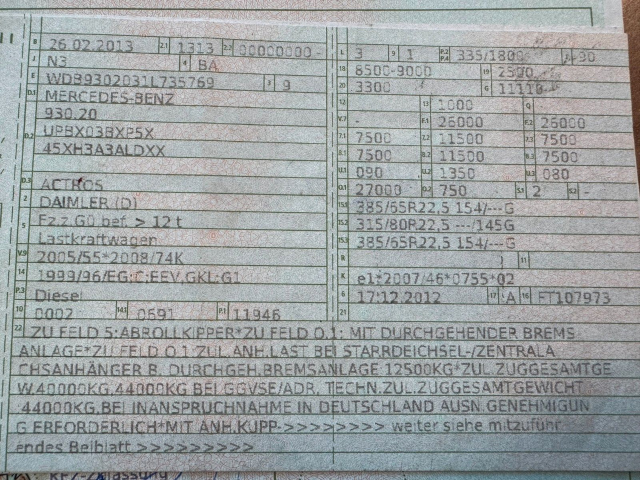 Mercedes-Benz 2546 6X2 Klima Meiller RK 20.65 - Hákový nosič kontajnerov: obrázok 2 Mercedes-Benz 2546 6X2 Klima Meiller RK 20.65 - Hákový nosič kontajnerov: obrázok 2