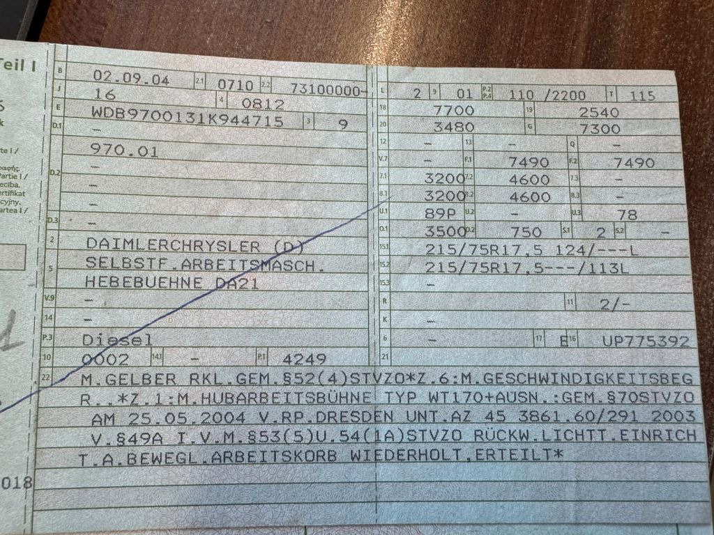 Mercedes-Benz 815 4x2 Hubarbeitsbühne Wumag 170 high 17 m Mercedes-Benz 815 4x2 Hubarbeitsbühne Wumag 170 high 17 m - Automobilová plošina, Dodávka: obrázok 2 Mercedes-Benz 815 4x2 Hubarbeitsbühne Wumag 170 high 17 m Mercedes-Benz 815 4x2 Hubarbeitsbühne Wumag 170 high 17 m - Automobilová plošina, Dodávka: obrázok 2