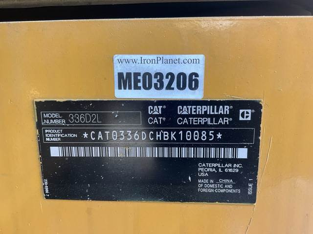 CAT 336D2L - Pásové rýpadlo: obrázok 5 CAT 336D2L - Pásové rýpadlo: obrázok 5