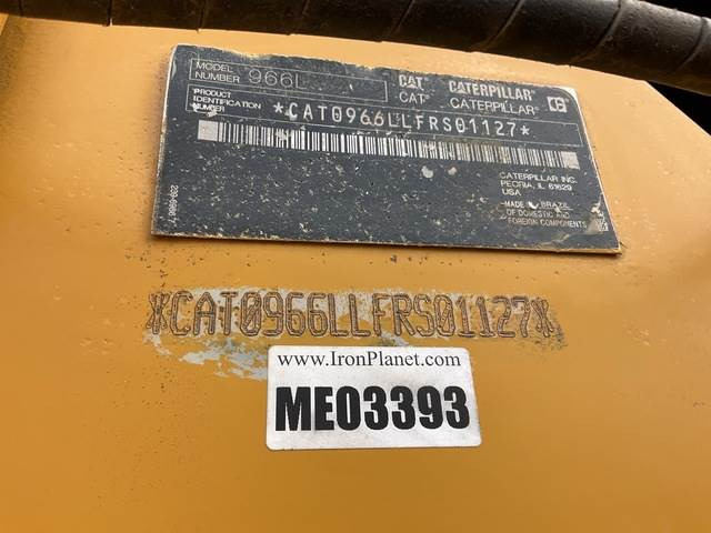 CAT 966L - Kolesový nakladač: obrázok 5 CAT 966L - Kolesový nakladač: obrázok 5