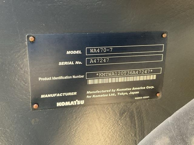 Komatsu WA470-7 - Kolesový nakladač: obrázok 5 Komatsu WA470-7 - Kolesový nakladač: obrázok 5