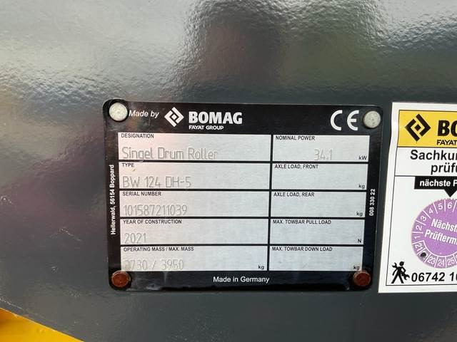 Bomag BW124DH-5 - Kompaktor: obrázok 5 Bomag BW124DH-5 - Kompaktor: obrázok 5