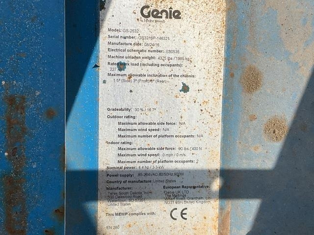 Genie GS2632 - Samohybná plošiny: obrázok 5 Genie GS2632 - Samohybná plošiny: obrázok 5