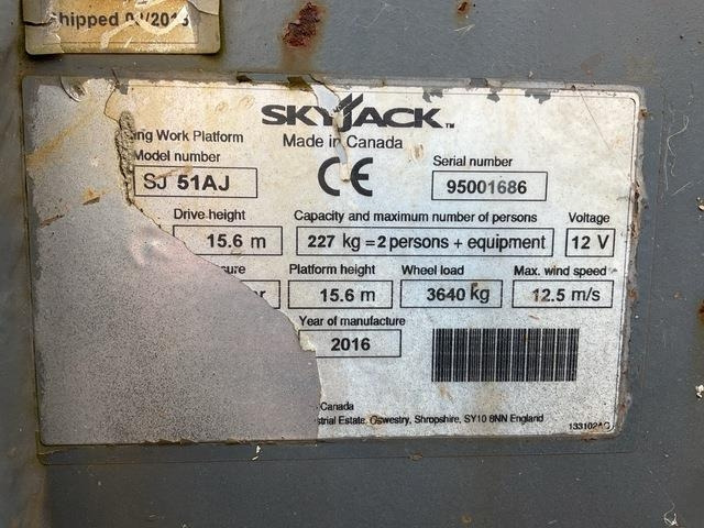 SkyJack SJ51AJ - Kĺbová pracovná plošina: obrázok 5 SkyJack SJ51AJ - Kĺbová pracovná plošina: obrázok 5