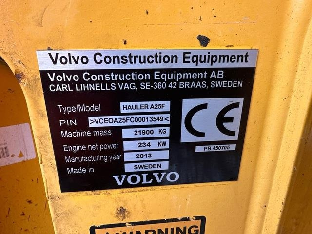 Volvo A25F - Ťahačový kĺbový damper: obrázok 5 Volvo A25F - Ťahačový kĺbový damper: obrázok 5