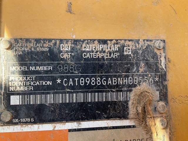 CAT 988G - Kolesový nakladač: obrázok 5 CAT 988G - Kolesový nakladač: obrázok 5