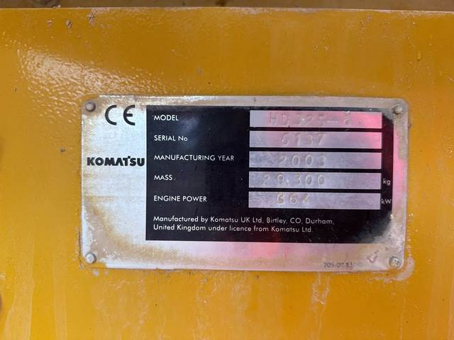 Komatsu HD325-6 - Pevný damper: obrázok 5 Komatsu HD325-6 - Pevný damper: obrázok 5