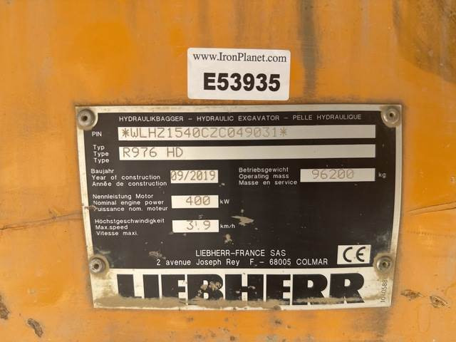 Liebherr R976 HD - Pásové rýpadlo: obrázok 5 Liebherr R976 HD - Pásové rýpadlo: obrázok 5