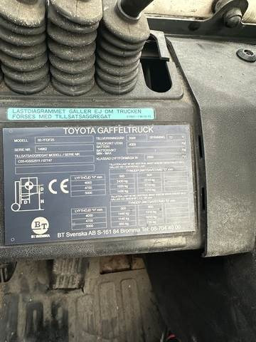 Toyota 02-7FDF25 - Dieselový vysokozdvižný vozík: obrázok 5 Toyota 02-7FDF25 - Dieselový vysokozdvižný vozík: obrázok 5