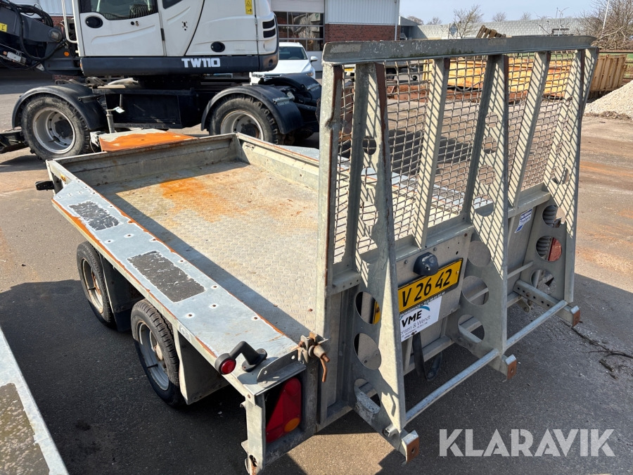 Maskintrailer Igor Williams 3500 kg Alu bund - Príves: obrázok 3 Maskintrailer Igor Williams 3500 kg Alu bund - Príves: obrázok 3