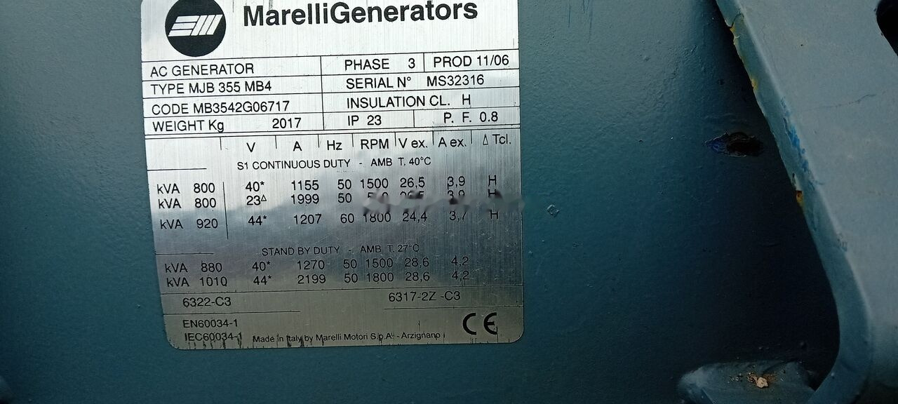 Nový Elektrický generátor Stamford Generator Cummins STAMFORD 1600 KVA 2015 rok . Agregaty Prądotwó: obrázok 41