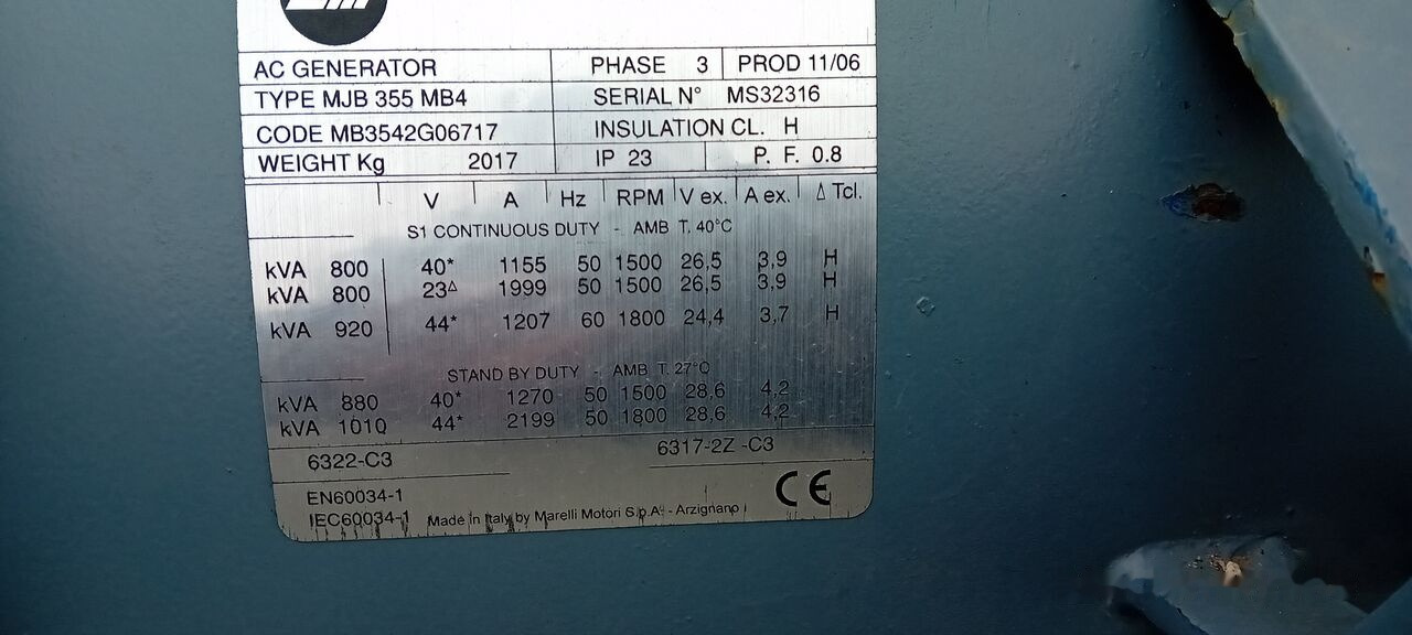 Nový Elektrický generátor Stamford Generator Cummins STAMFORD 1600 KVA 2015 rok . Agregaty Prądotwó: obrázok 38