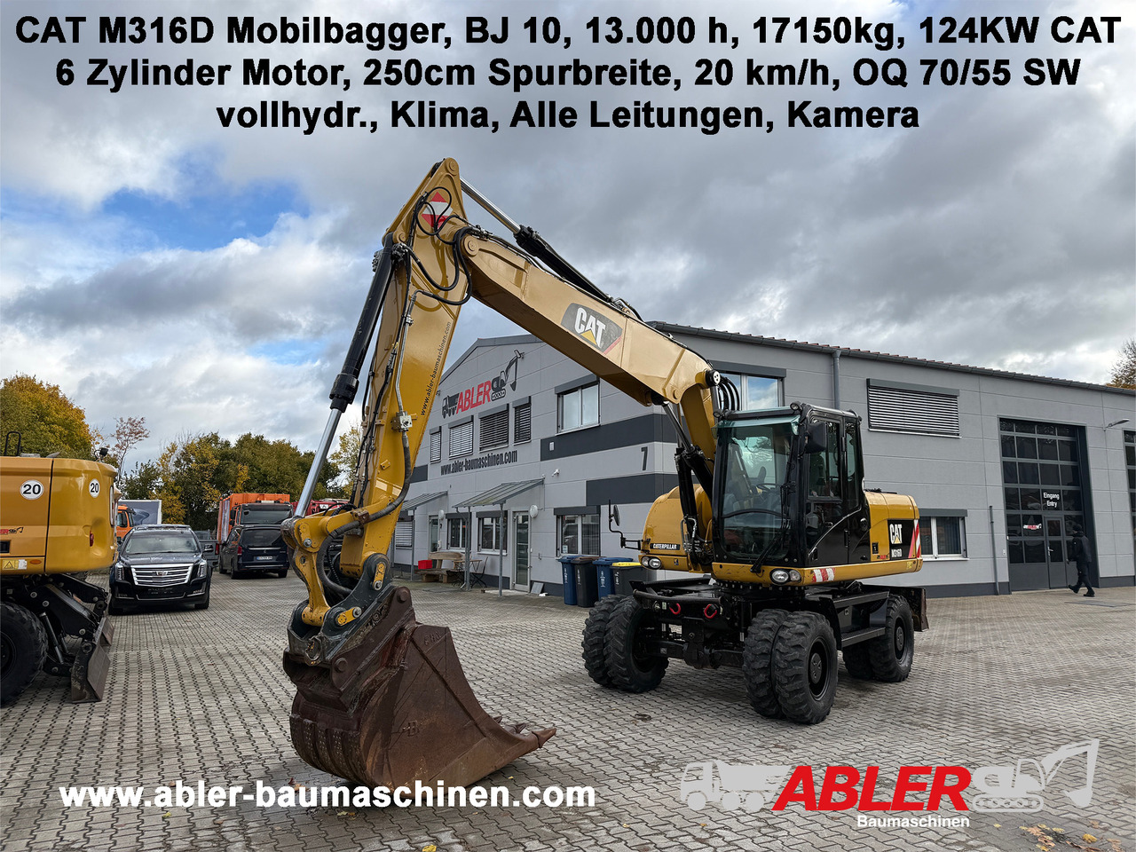 CATERPILLAR M316D Mobilbagger OQ 70/55 Klima - Kolesové rýpadlo: obrázok 1 CATERPILLAR M316D Mobilbagger OQ 70/55 Klima - Kolesové rýpadlo: obrázok 1