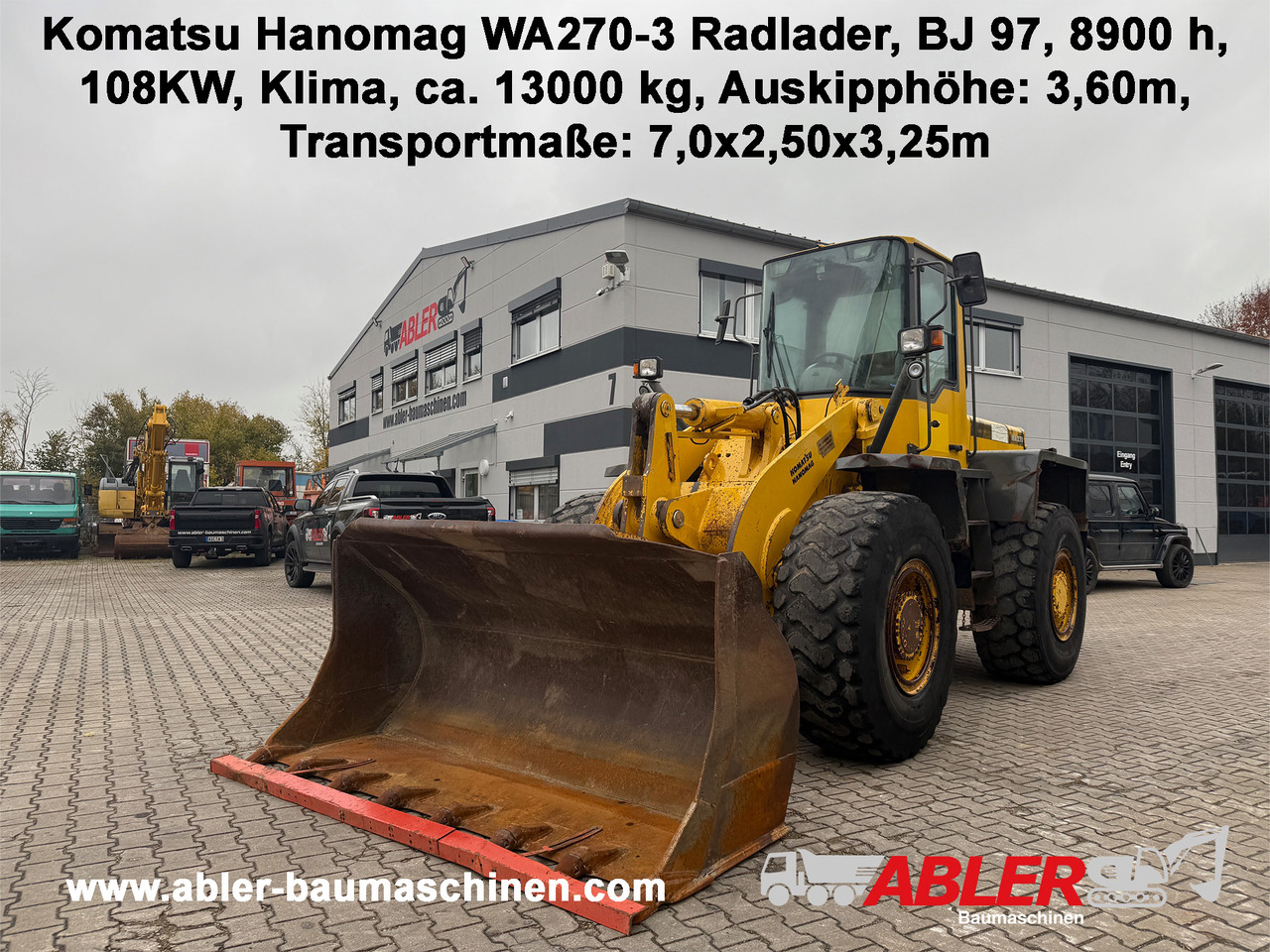 Komatsu Hanomag WA270-3 Radlader Klima - Kolesový nakladač: obrázok 1 Komatsu Hanomag WA270-3 Radlader Klima - Kolesový nakladač: obrázok 1