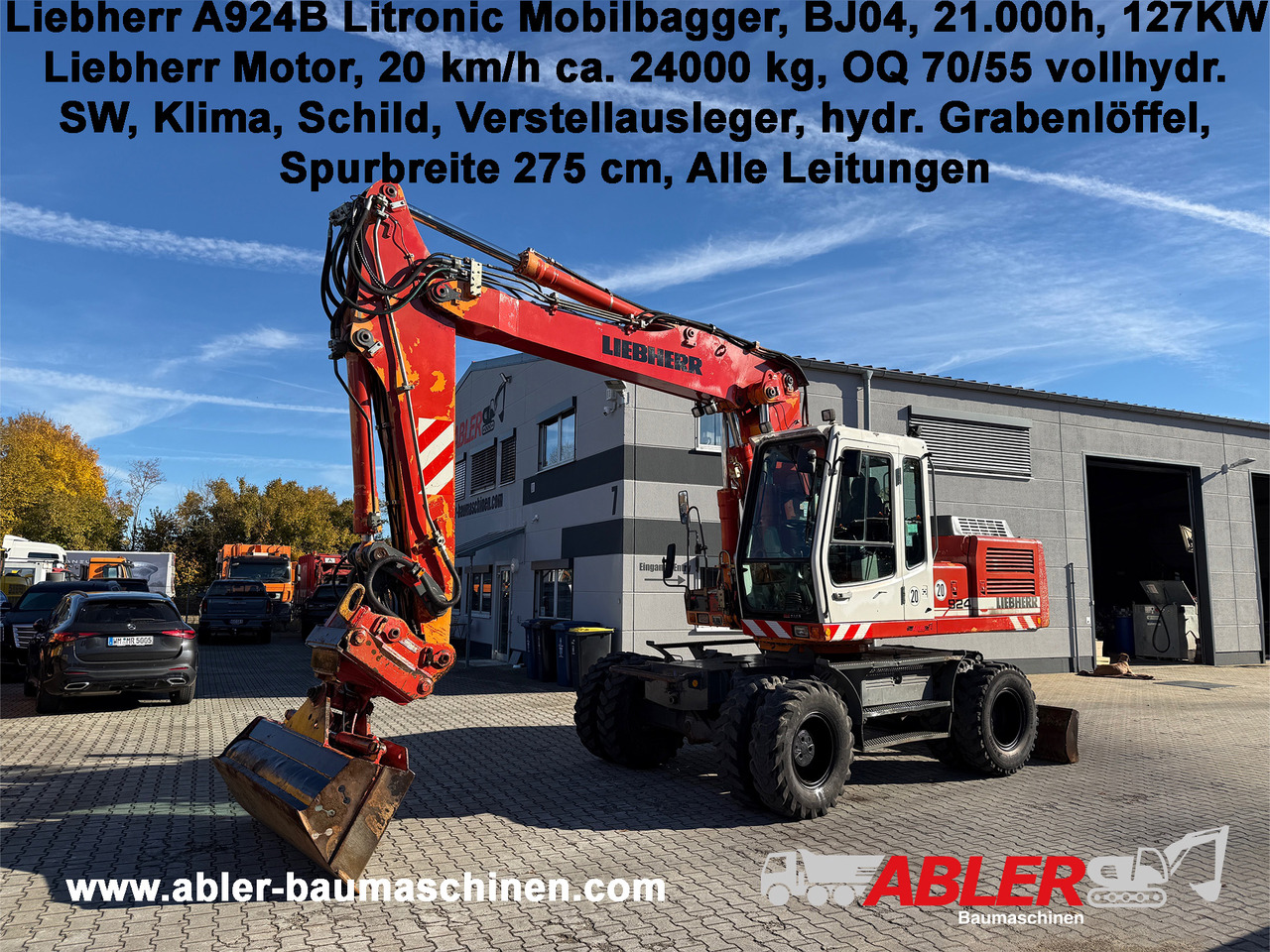Liebherr A924 B Litronic Mobilbagger OQ 70/55 - Rýpadlo: obrázok 1 Liebherr A924 B Litronic Mobilbagger OQ 70/55 - Rýpadlo: obrázok 1