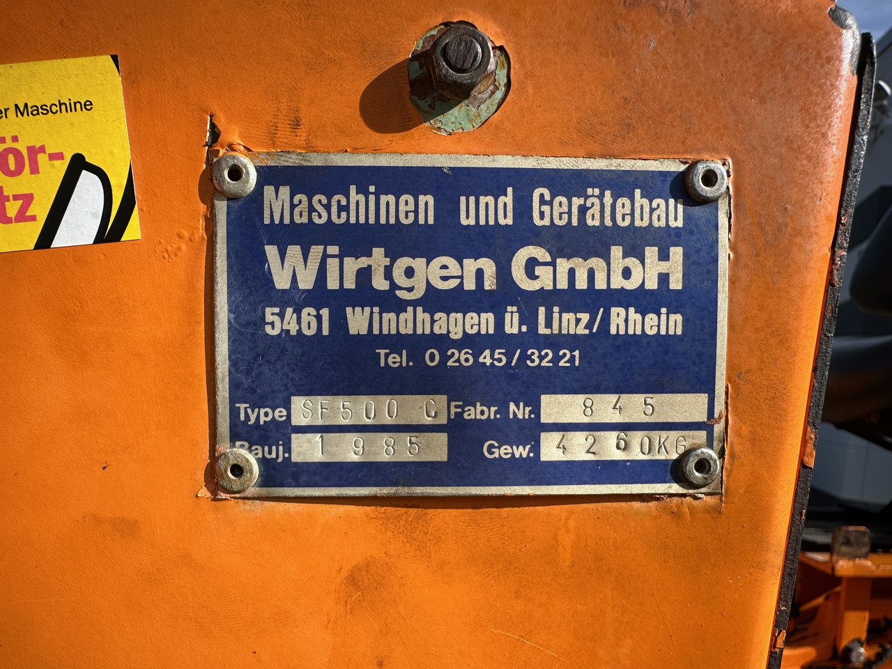 Cestná fréza Wirtgen SF500C Asphaltfräse: obrázok 13