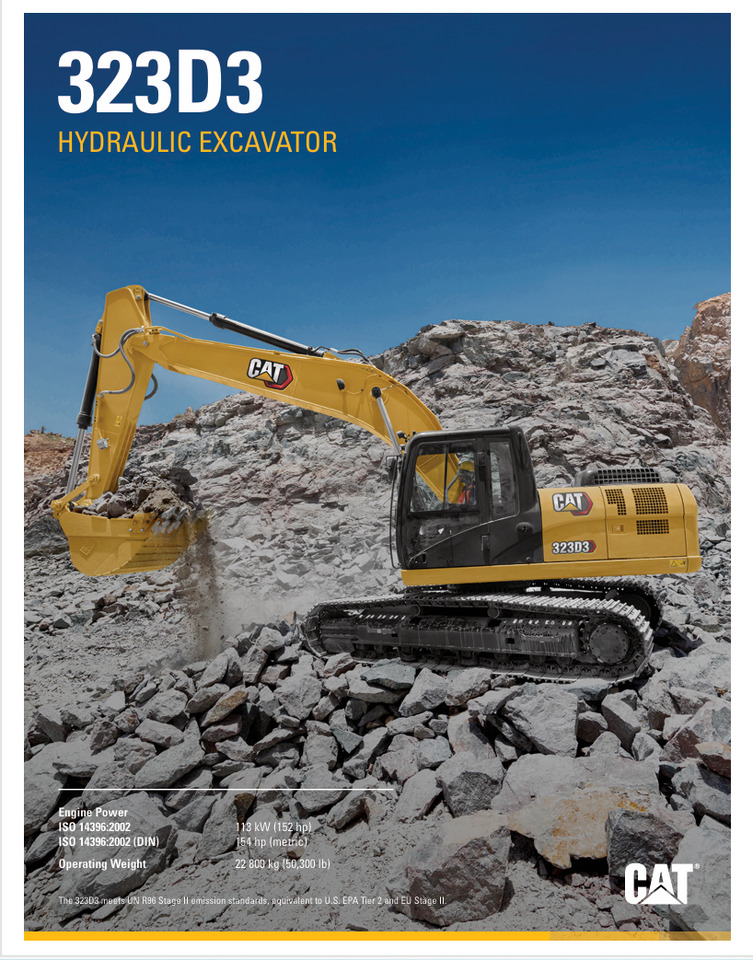CATERPILLAR 323D3 Hydraulic Excavator - Pásové rýpadlo: obrázok 2 CATERPILLAR 323D3 Hydraulic Excavator - Pásové rýpadlo: obrázok 2