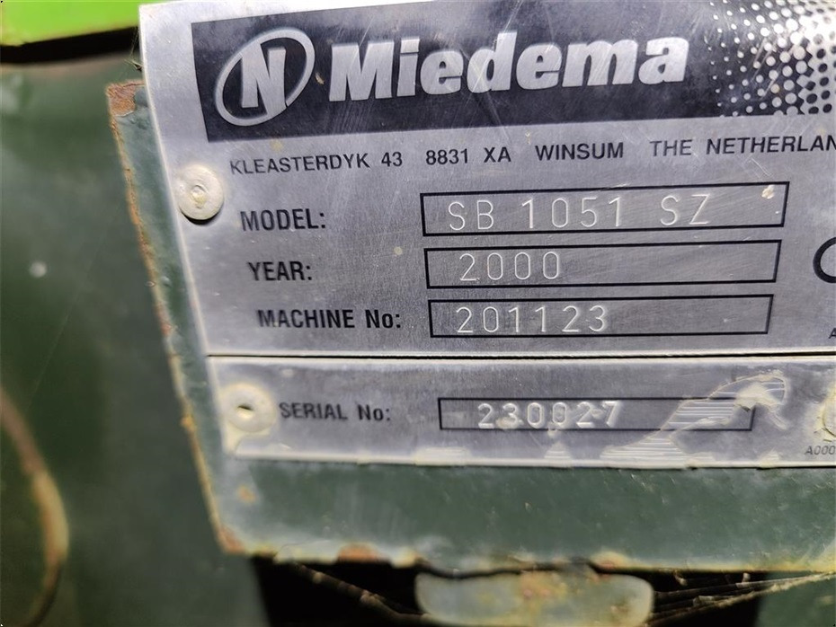 Miedema
SB 1051 - Stroj na zemiaky: obrázok 5 Miedema
SB 1051 - Stroj na zemiaky: obrázok 5