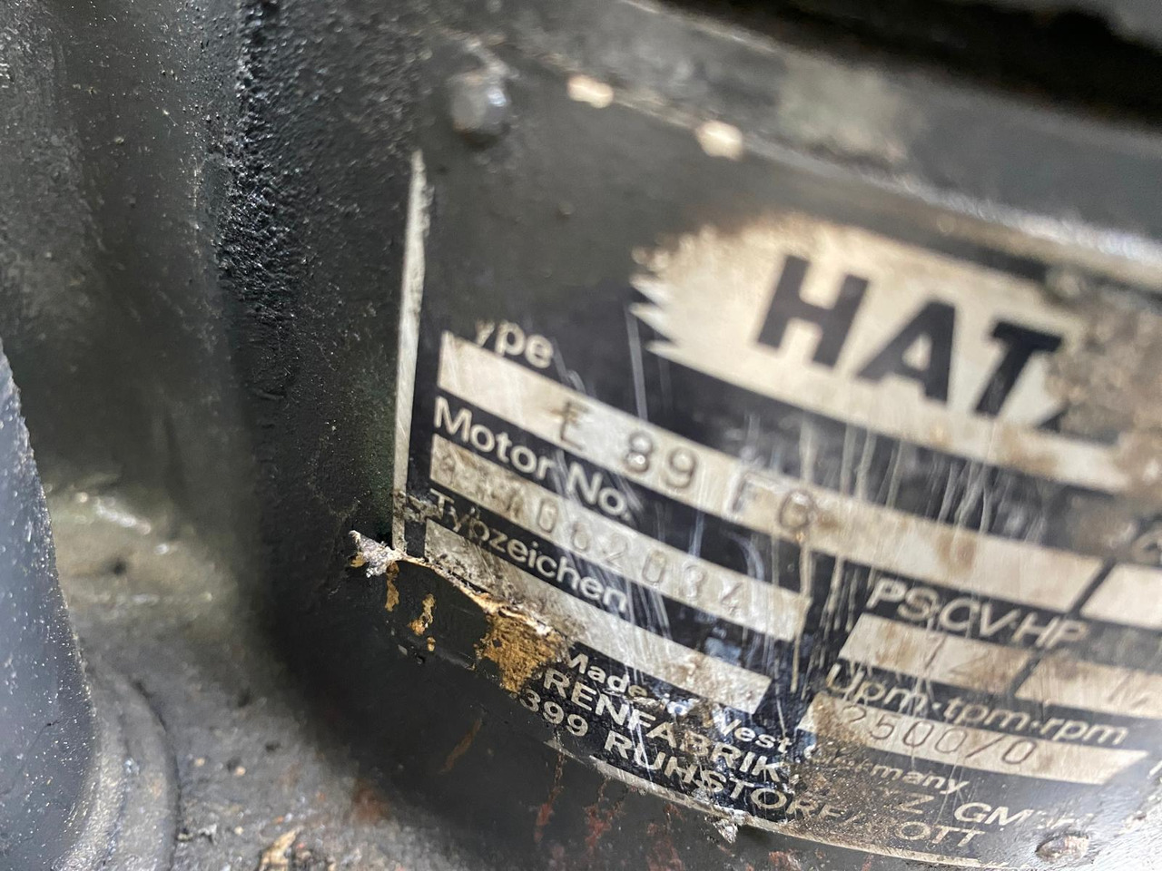 Hatz E 89 aus Demag DF 45 - Motor pre Stavebné stroje: obrázok 3 Hatz E 89 aus Demag DF 45 - Motor pre Stavebné stroje: obrázok 3