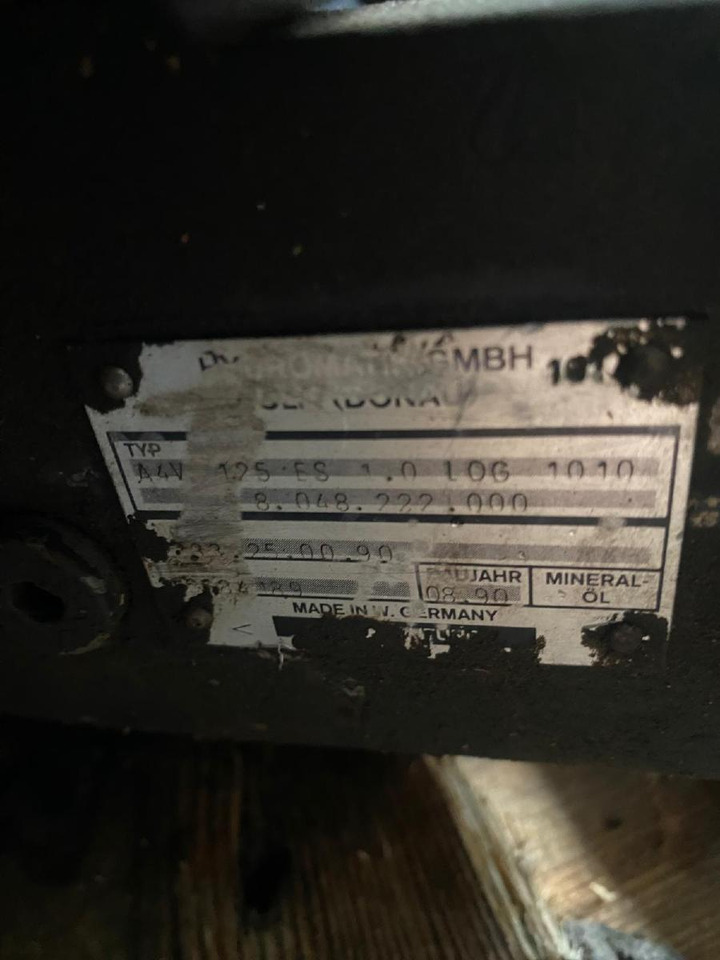 Hydromatik A4V56, A4V125 aus Kässbohrer PB 240D - Hydraulika pre Komunálne/ Špeciálne stroje: obrázok 5 Hydromatik A4V56, A4V125 aus Kässbohrer PB 240D - Hydraulika pre Komunálne/ Špeciálne stroje: obrázok 5
