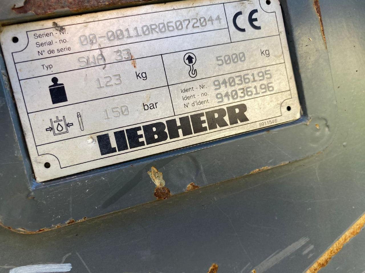 Liebherr SWA 33 - Rýchloupínacia zariadenia pre Stavebné stroje: obrázok 5 Liebherr SWA 33 - Rýchloupínacia zariadenia pre Stavebné stroje: obrázok 5